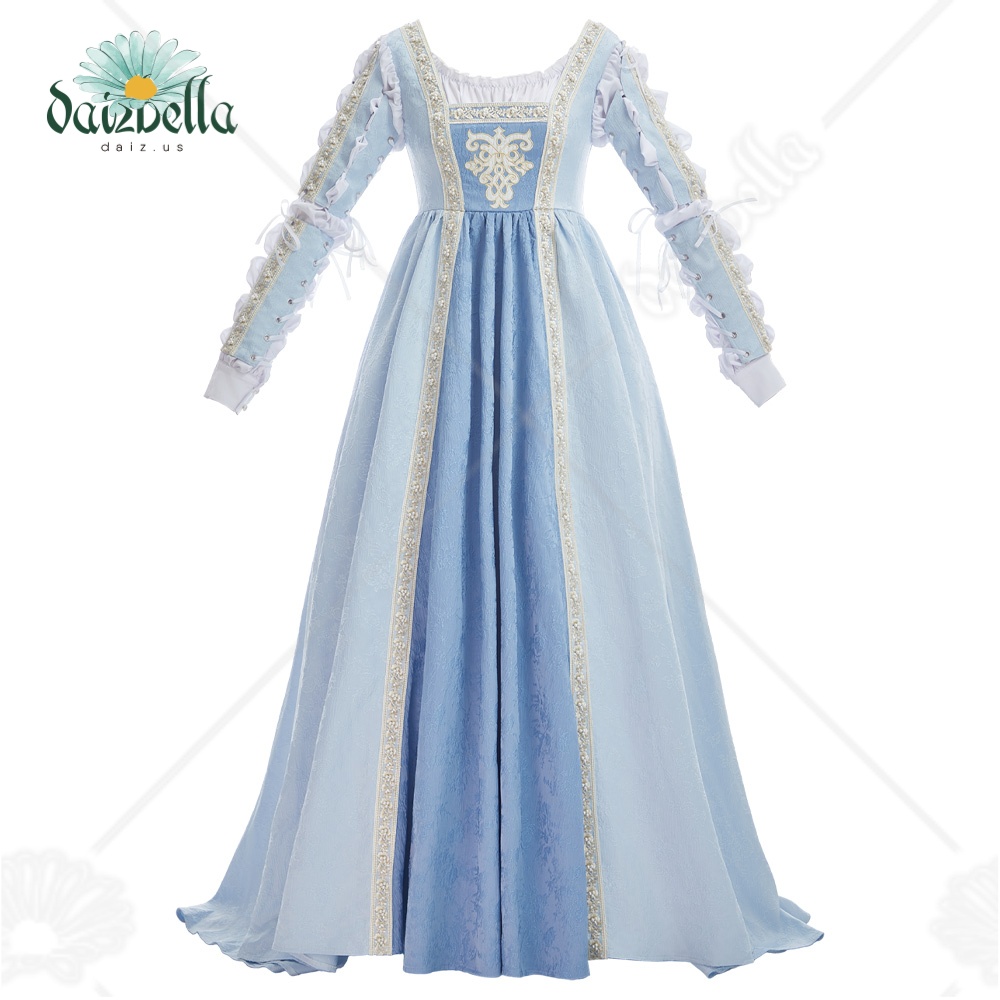 Medieval Renaissance Dress Women - DAIZBELLA Renaissance-Kostüm für Damen, Mittelalterliches Hofkleid