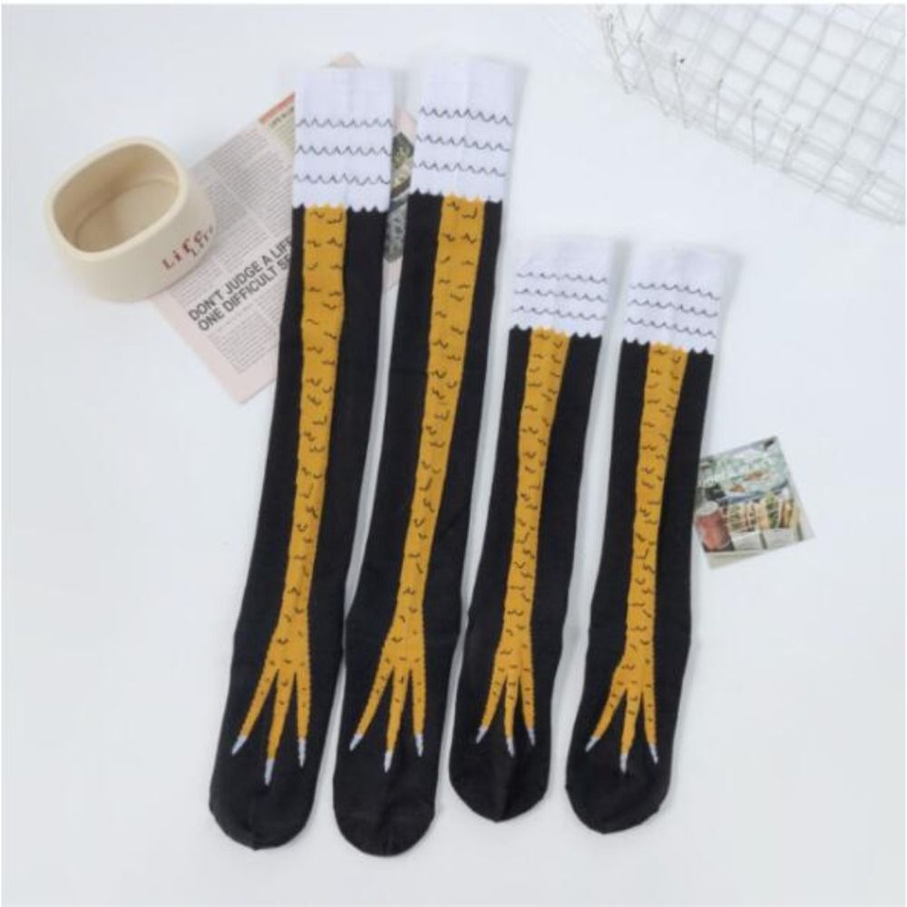 Funny Chicken Leg Socks - Neuheit Baumwolle High Tube Hühner füße