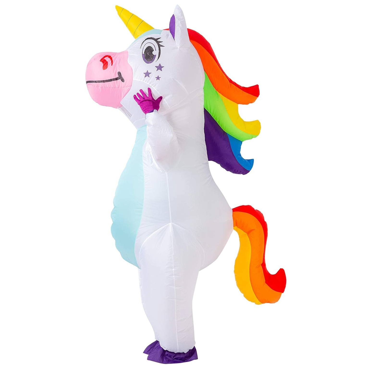 Costumes - Aufblasbares Einhorn-Kostüm für Erwachsene, Halloween-Aufblaskostüm, Cosplay-Outfit