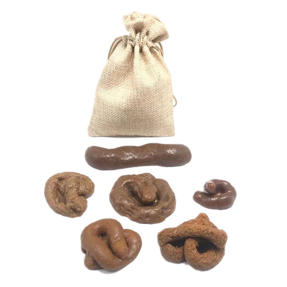 Fake Poop Gag Gift - 6 Stück Antistress-Scherzartikel: Realistische Kacka, Lustiges