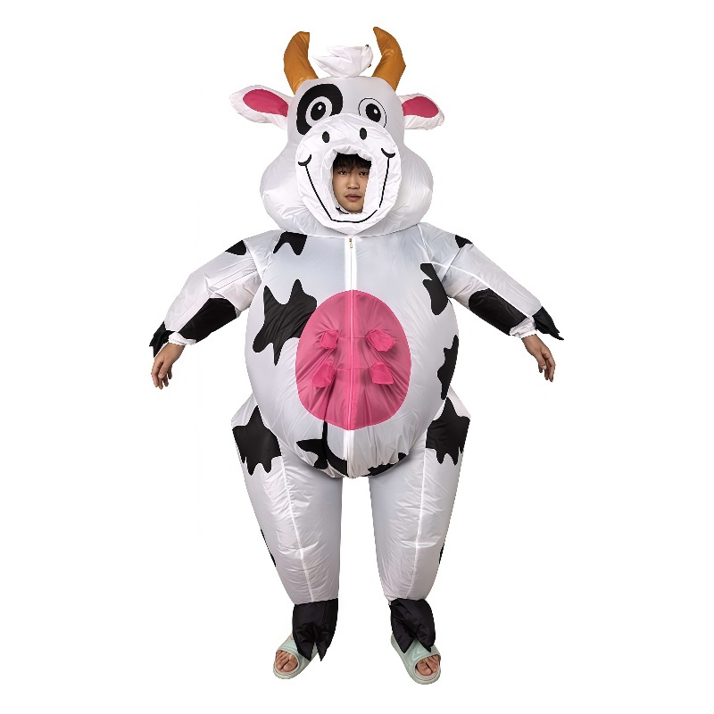 Costumes - Lustiges aufblasbares Kuhkostüm für Halloween, aufblasbarer