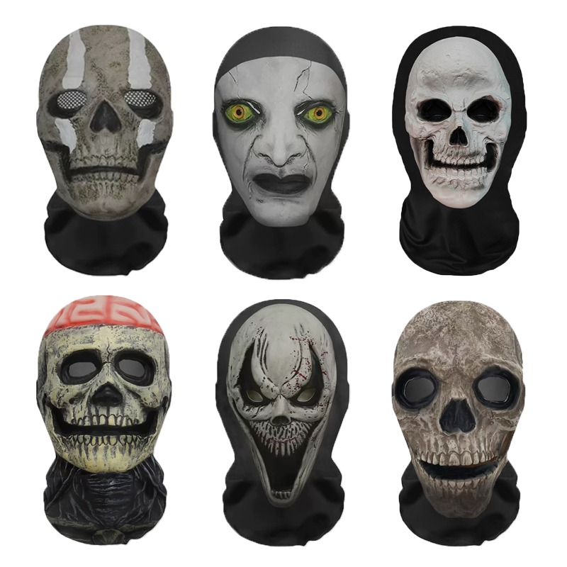 Led Purge Mask Halloween - Halloween Geist Gesicht 3D Maske Sturmhaube