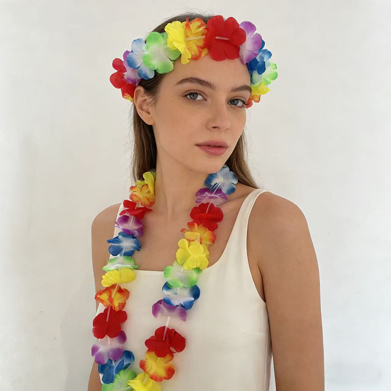 Glow In The Dark Party Glasses - 105 cm Hawaii-Blumenkette, Girlande, Halskette, Kostümparty,