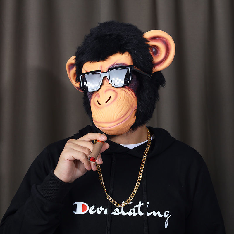 Niedliche Gorilla-Maske mit Gr – Led Purge Mask Halloween Bewertung und Preis