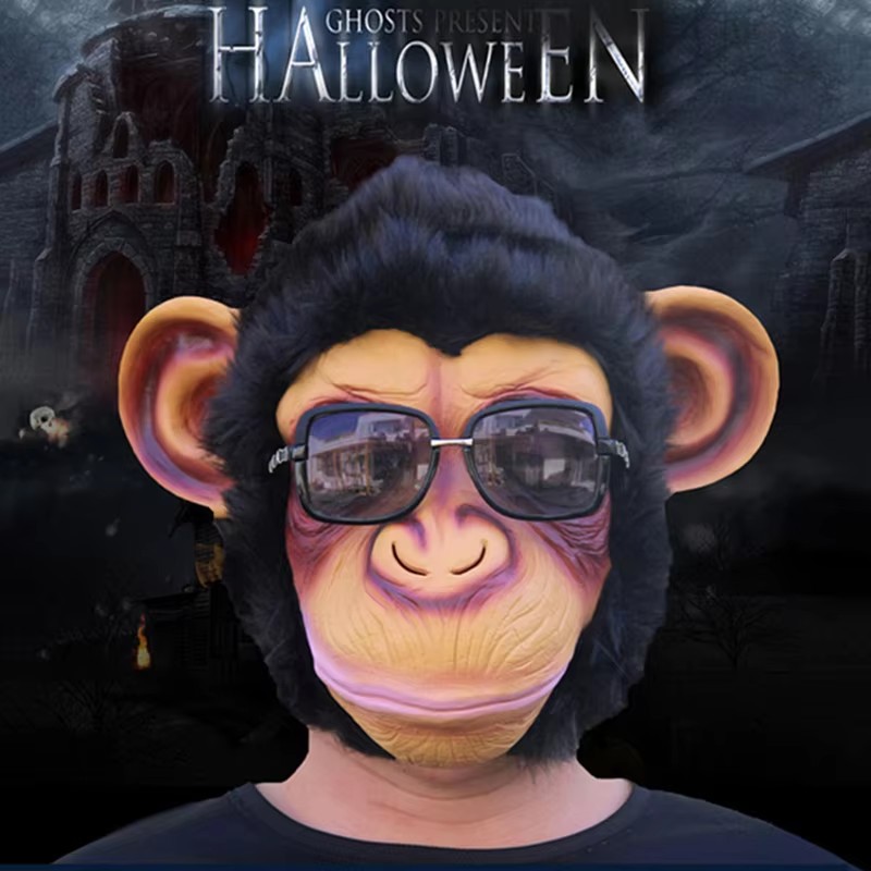 Niedliche Gorilla-Maske mit Gr – Led Purge Mask Halloween Bewertung und Preis