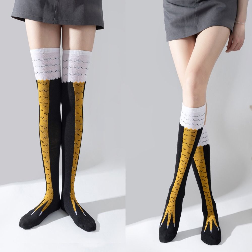 Neuheit Baumwolle High Tube Hü – Funny Chicken Leg Socks Bewertung und Preis
