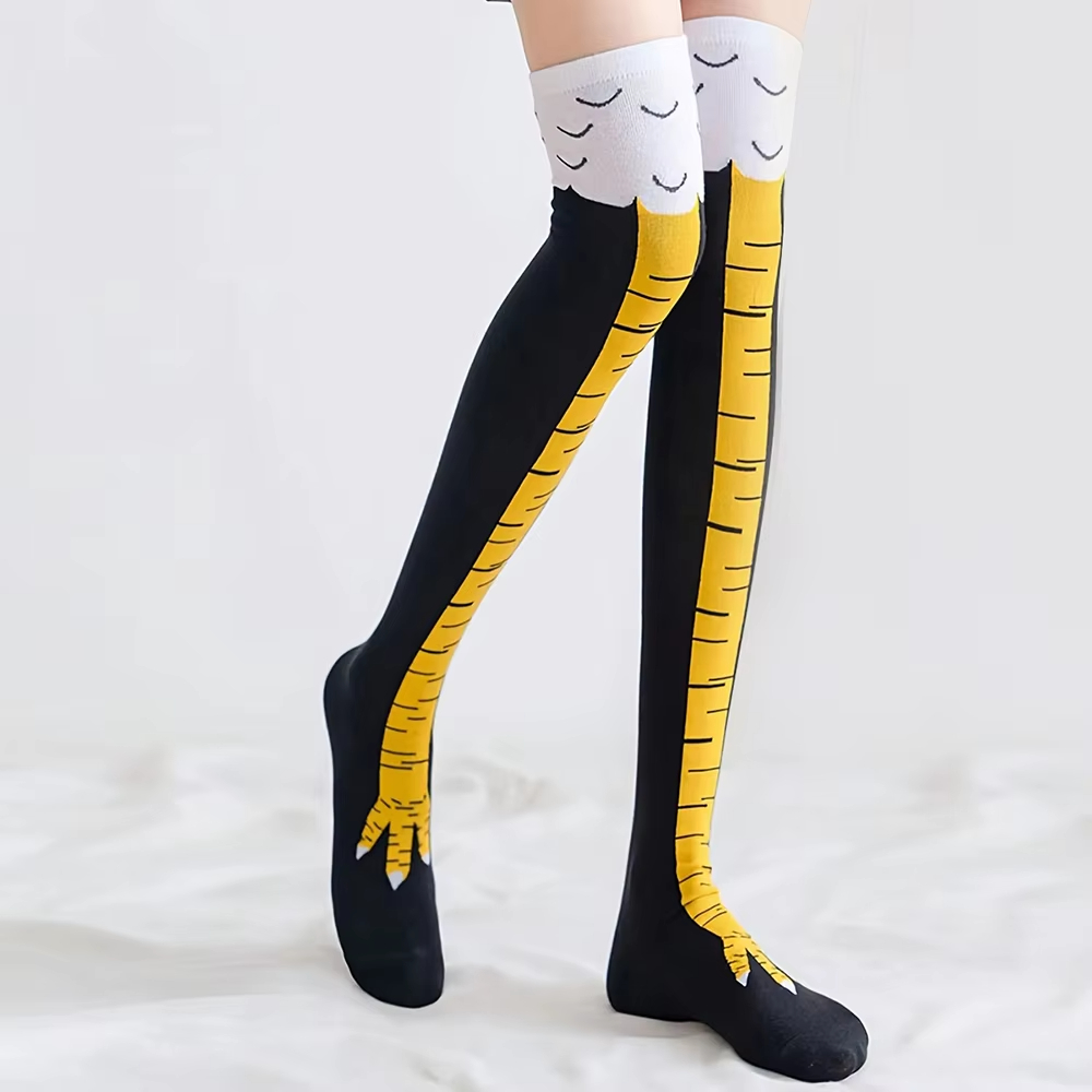 1/2 Paar Damen Kniestrümpfe, t – Funny Chicken Leg Socks Bewertung und Preis
