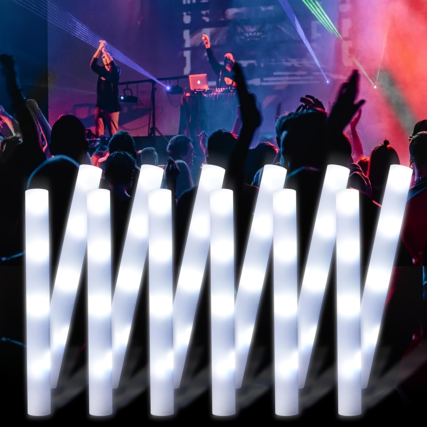 30 Stück LED-Leuchtstäbe aus w – Flashing Led Foam Sticks Party Bewertung und Preis