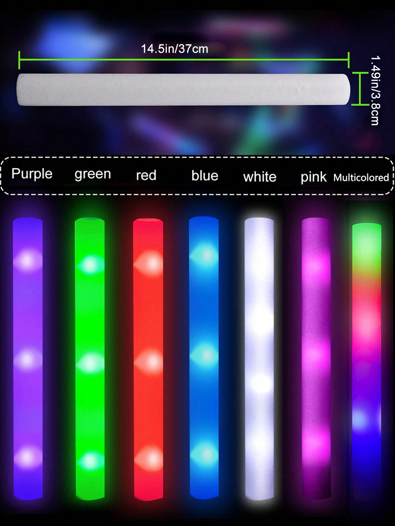 20/30 stücke LED Schaum Leucht – Flashing Led Foam Sticks Party Bewertung und Preis