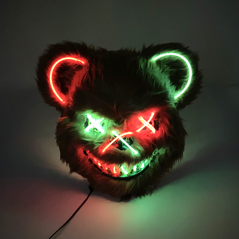 Halloween leuchten Horror Tier – Led Purge Mask Halloween Bewertung und Preis