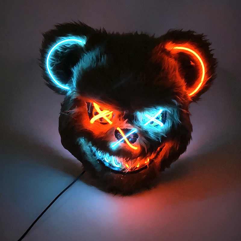 Halloween leuchten Horror Tier – Led Purge Mask Halloween Bewertung und Preis